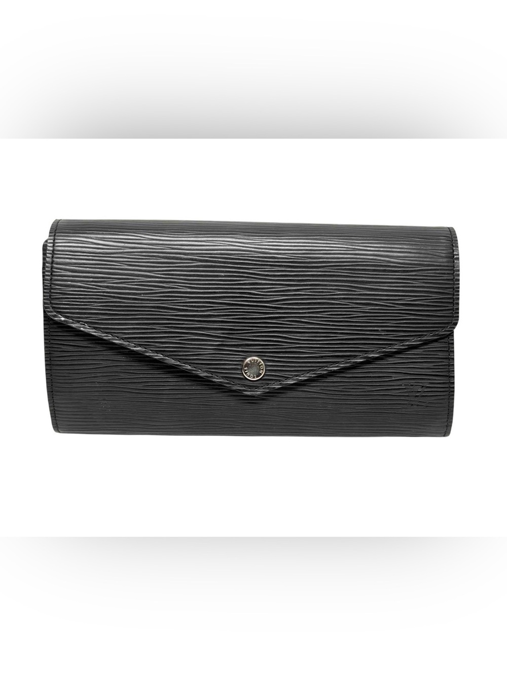 Louis Vuitton Black Epi Leather NM Sarah Wallet Authentic - Picture 1 of 4